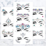 10 Sets Mermaid Face Gems Glitter - Rhinestone Rave Festival Face Jewels, Crystals Face Stickers, Eyes Face Body Jewels Stickers for Music Festivals Bohemian (Mermaid Tale)