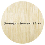 Komifa Remy Hair Extension Clip in Hair Extension Human Hair, Straight Virgin Hair Weft, Soft Natural Real Hair 100 Grams (18 Inch, #60 Platinum Blonde)