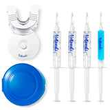 VieBeauti Teeth Whitening Kit - 5X LED Light Tooth Whitener with 35% Carbamide Peroxide, Mouth Trays, Remineralizing Gel and Tray Case - Built-In 10 Minute Timer Restores Your Gleaming White Smile