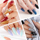 Dip Powder Nail Kit Starter with Base Activator and Top Coat 12 Colors Acrylic Dipping Powder Set with everything System Essential Kit with Nail Art Tools for French Manicure Kits No Lamp Needed