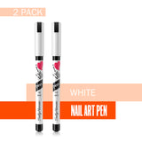 Sally Hansen Nail Art Pens, White, 2 Count