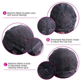TUNEFUL Short Bob Wigs with Bangs Brazilian Straight Human Hair Wigs for Black Women 130% Density None Lace Front Wigs(10 Inch Bob, Machine Made Wigs)