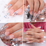Makartt Poly Nail Gel Clear 50ML Bundle with Nail Dehydrator and Nail Primer Kit, Gel Nail Brush and nail Spatula Dual End
