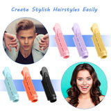 18 Pieces Multicolor Volumizing Hair Root Clips Self Grip Root Hair Clip for Women Naturally Fluffy Hair Styling Curly Tool Roller Wave DIY Hair Curler Fluffy Clamps Rollers
