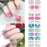 Comdoit 8 Sheets Nail Polish Strips Glitter Nail Wraps Full Nail Stickers Color Nails Strips Self Adhesive Nail Polish Wraps Decal Nail Design Stickers Manicure Strips Set for Women Girls