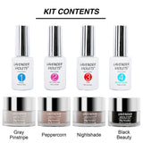 Lavender Violets Dip-Powder-Nail-Kit 0.5 oz/bot. Large Capacity Acrylic Dipping-Powder Set for Home Salon Manicure 761