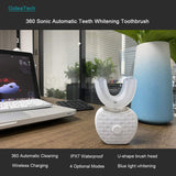 automatic toothbrush,360°Sonic Teeth Whitening Kit With LED Light, Electric Toothbrush Teeth Whitening,white