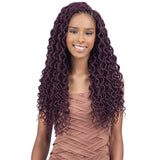 FreeTress 2X Soft Curly Lite Faux Loc Crochet Synthetic Braiding Hair (18", 2)