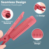 6 Pack Instant Hair Volumizing Clips For All Hair Types - Hair Root Volume Clip Hair Curler Clip Volumizing Hair Root Clip DIY Natural Curler Clamps Rollers Fluffy Hair Roots Styling Tool (Pink)