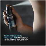 Dove Men + Care Dry Spray antitranspirante, Clean Comfort 3,8 oz (2 Pack)