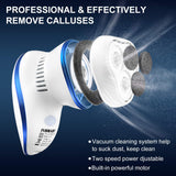 Electric callus Remover for Feet, Foot Callus Remover 1000MA, Rechargeable Vacuum foot grinder, Pedicure Foot File Callus Remover for Cracked Heels Hard Skin - Foot Heel Repair