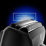 Panasonic Hybrid Wet Dry Shaver, Trimmer & Detailer with Two Adjustable Trim Attachments, Pop-up Precision Detail Trimmer & Shave Sensor Technology – Cordless Razor for Men - ES-LL41-K (Black)