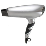 Ovente Lightweight Hair Dryer 1875 Watt 2 Speed 3 Heat Setting Ionic Tourmaline Technology 1 Wide Nozzle Attachment Extra Long Cord Ceramic Professional Travel Volumizing Woman Men Kids Silver X2110S