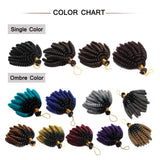 SEGO 6 Inch Jamaican Bounce Crochet Hair Jumpy Wand Curl Short Curly Jamaican Crochet Braids Synthetic Crochet Braiding Hair Extensions Twist Braid Hair #99J Dark Wine Red 6 Bundle