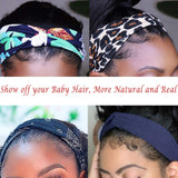 Headband Human Hair Wig Brazilian Hair Headband Wig 150 Density Human Hair Headband Wigs Deep Wave Headband Wigs Curly Hair with Headband None Lace Front Headband Wigs for Black Women No Plucking Wig (16)