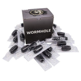 Wormhole 5RT Tattoo Tubes 20PCS Disposable Tattoo Tubes with Soft Black Rubber Grips Tattoo Needles 5 Round Tips Tattoo Grip and Tube for 4RL 4RS 5RL 5RS (N505-2-5RT)