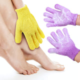 URATOT 15 Pairs Exfoliating Gloves Double Sided Deep Clean Dead Skin and Improves Blood Circulation Bath Gloves