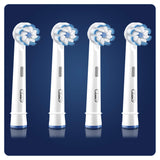 Oral-B Genuine Sensi Ultrathin Replacement White Toothbrush Heads, Refills for Electric Toothbrush, Gentler on Gums Still Tough on Plaque, Pack of 4