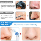 CHARMINER Blackhead Remover Pore Vacuum, Blackhead Extractor Tool, Pore Sucker for Face with USB Rechargeable for Facial Skin (Blue)