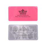 PUEEN Nail Art Stamping LOVE BOX I - 4 Lover Collection Plates - 125x65mm Unique Nailart Polish Stamping Manicure Image Plate Accessories Kit - BH000576