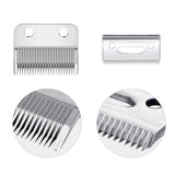 2 Sets Adjustable Clippers Blades, 2 Hole Hair Trimmer Replacement Blade for Wahl 1006, Super Taper #8400 (Silver)