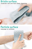 Fordim Silicone Back Scrubber for Shower,Extra Long Double Sided Bath Body Brush for Men and Women, Deep Clean & Exfoliating ，Foams Easily，Bath Towel for Massage(with Two Hooks and Hair Scalp Brush)