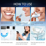 Teeth Whitening Kit, RENPHO 16XLED Accelerator Lights for Whitening Sensitive Teeth, 3X4ML Whitening Gels with 35% Carbamide Peroxide for Home System Use, NO need for batteries
