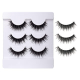 BEPHOLAN 3 Pairs Split Tips Flat 3D False Eyelashes |Natural Round Look|Full Volume Effect|More Softer&Stronger fixation|XMZ242