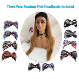 Headband Wig 1b/27 Human Hair Ombre Wigs Straight 14 Inch Brazilian Virgin Real Hair Strawberry Blonde Headband Wig 150% Density None Lace Front Wigs for Black Women