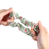 HAIMEIKANG Decorative Scarf Headband - Ponytail Hair Scarf Scrunchies for Women Handbag Hand Ribbon Hair Accessory (Beige/Green/Pink）
