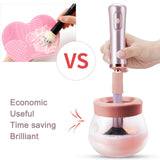 Automatic Makeup Brush Cleaner and Dryer Electric Cosmetic Brush Spinner Cleaner Device