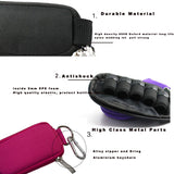 Keychain Essential Oil Carrying Case Holds 10 Bottles 2ml&3ml for Travel or Home Storage Shockproof Padded Thick Foam Inside with Six Colors(Black)