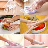 200 Pcs Paraffin Wax Bath Liners Hands & Feet - Plastic Hand Foot Covers Disposable Therapy Bags, Spa Pedicure Accessories for Women Men with Stickers…