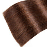 100 Strands/Pack I Tip Remy Human Hair Extensions Pre Bonded Keratin Stick In Hair Cold Fusion Hair Piece For Women Long Straight #4 Medium Brown 1g/Strand 100 Gram Per Package (22inch/55cm,#4)