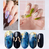 Gold Foil for Nail Art - 24 Boxes Gold Silver Foil Chip Paillette Flake Shell Foil Slice Paillette Stickers Glitter Accessories for Nail Art Design Manicure Decorations Supplies, with Tweezer
