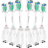 Toptheway Replacement Brush Heads Compatible with Sonicare E-Series Toothbrush HX7022/66, Essence, Xtreme, Elite, Advance and CleanCare Screw-On Handles, 6 Pack …