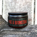 Lockhart's Fire & Brimstone Matte Clay, Medium/Firm Hold, Matte Finish, 3.7oz