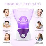 Facial Steamer, Nano Ionic Warm Mist Humidifier Steamer for Home Spa Deep Moisturizing Cleacing Pores, Rejuvenate and Hydrate Your Skin, Bonus 9 Piece Blackhead Remover Kit