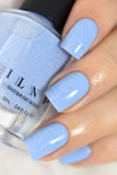 ILNP Bluebird - Perano Blue Speckled Nail Polish, Chip Resistant, 7-Free, Non-Toxic, Vegan, Cruelty Free, 12ml