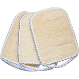 Loofah Back Scrubber – 3pcs Long Exfoliating Back Loofah with Handles – Handmade Organic Loofah for Back – Soft and Gentle Exfoliation –Easy to Use – Designed for Men and Women (8.5 Inch)