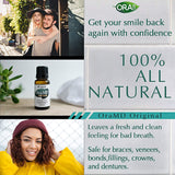 OraMD Original Dentist Recommended Worldwide 100% Pure Breath Freshener for Bad Breath, Halitosis Canker Sores, Gum Boils and Tooth Abscesses - 1 Bottle