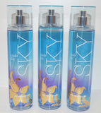 Lot of 3 Bath and Body Works Sky Violet Lily Fine Fragrance Mist 8 Ounces each