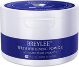 Teeth Whitening Powder,Pearl Essence Teeth Brightening Powder,BREYLEE Natural Teeth Whitener Removing Stain Caused by Coffee Wine Smoking Without Causing Damages,Keeping Oral Fresh(1.94 oz)