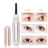 【2020 NEWEST】 Heated Eyelash Curler, Electric Eyelash Curler, Professional Mini Eyelash Curler USB Rechargeable, Quick Heating Long Lasting, with LED Display