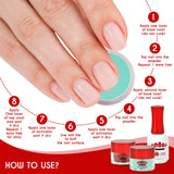 Dip Powder Nail Kit Starter - 8 Glitter Colors of 2-in-1 Nail Powder - Dip Application - No-Chip Shine for 3 Weeks - Strengthens Natural Nails - Fine Consistency, Easy Application