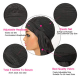 Headband Wig 9A Human Hair None Lace Front Body Wave Wigs Natural Color Glueless Headband Wig for Black Machine Made Brazilian Virgin Hair 150% Density for Black Women