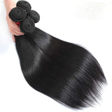 Misoun Hair Unprocessed Brazilian Virgin Hair Straight Hair One Bundle 24Inch Virgin Human Hair Weave Weft Extension Natural Black Color (100+/-5g)/pc Can be Dyed and Bleached