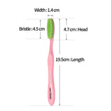 King Head Deep Clean Toothbrush 4 Pack with Mugwort Infused Medium Bristles for Cleaner, Whiter Teeth and Fresher Breath, Large Ergonomic Head for Proper Dental Care