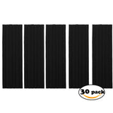 Charlotte 30Pcs Thin Elastic Headbands Sweatband for Men and Women No Metal Ouchless Hair Flat Narrow Headwrap (Standard 10 mm, Black)