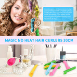 Hair Curlers Spiral Curls No Heat Wave Hair Curlers Styling Kit Spiral Hair Curlers Magic Hair Rollers with 1 Styling Hooks for Short/Medium/Long Hair (Upgrade 28 Pcs 55cm)